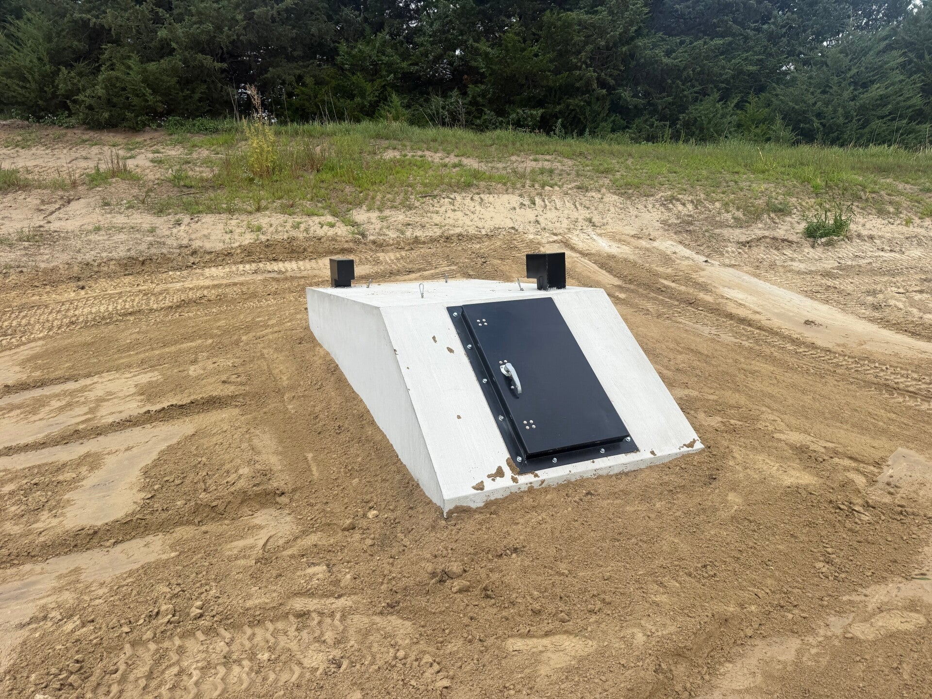 Storm shelter installation — Midwest Septic project photo